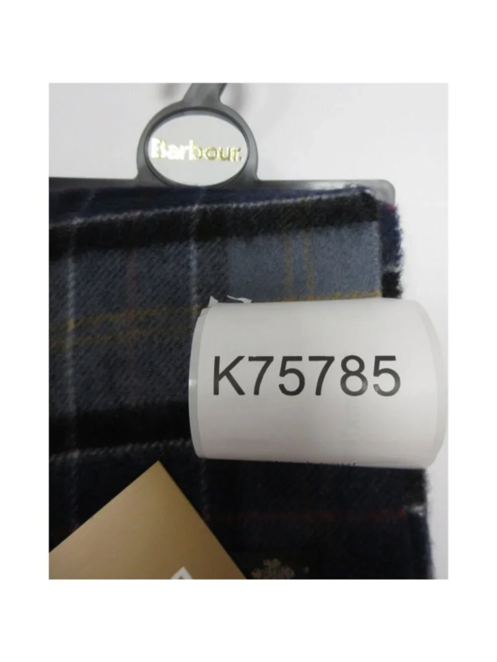 Barbour Scarf OS Cashmere Tartan Plaid Fringe Made In Scotland NEW